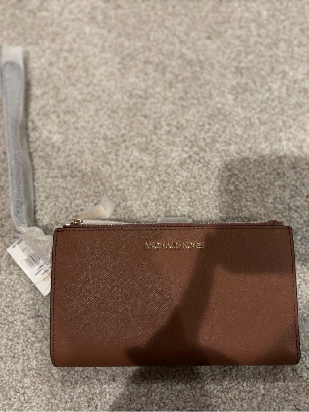 NWT Michael Kors Brown Leather Wallet/Wristlet